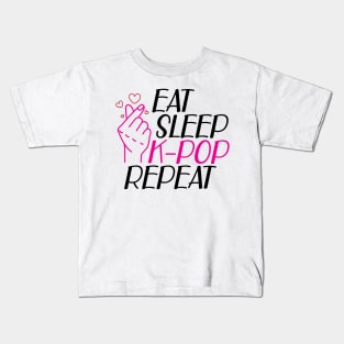 K-Pop - East Sleep K-pop Repeat Kids T-Shirt